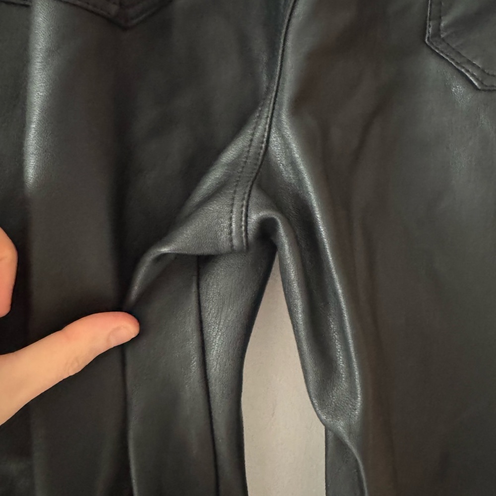 Anthro Maeve Colette Wide Leg Vegan Leather Pants - Picture 11 of 16